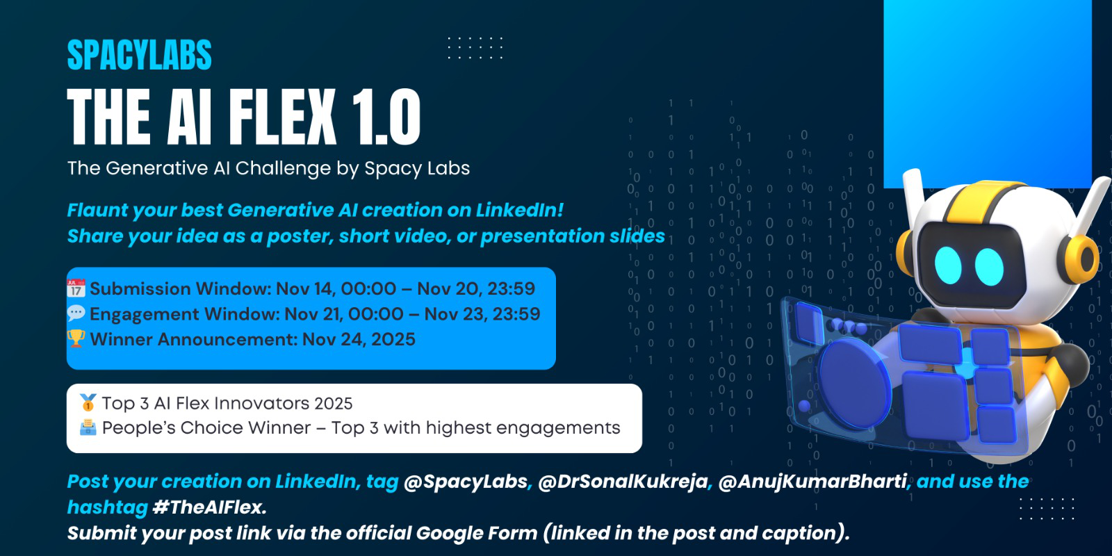 The AI Flex 1.0 Event Poster